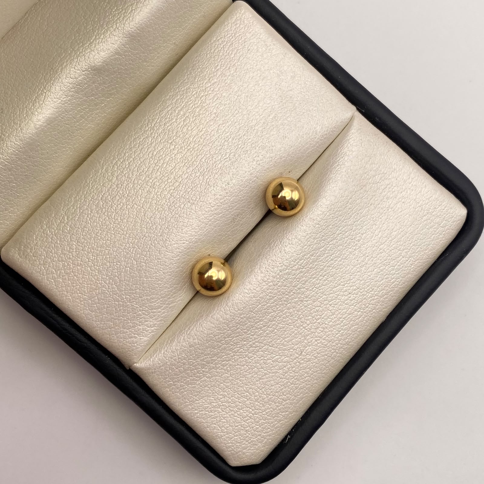 Topos bola lisa 6mm Oro amarillo 18k 0,65 Gr
