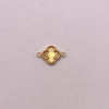 Herraje trebol diamantado Oro amarillo 18k 0,83 Gr / 1,8 Cm