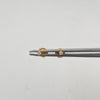 Topos con diamante de 0,33ct  Oro amarillo 18k 0,4 Gr / 1,81 mm