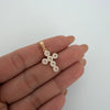 Dije cruz casting  rosa Oro amarillo 18k 2,6 Gr / 3 Cm