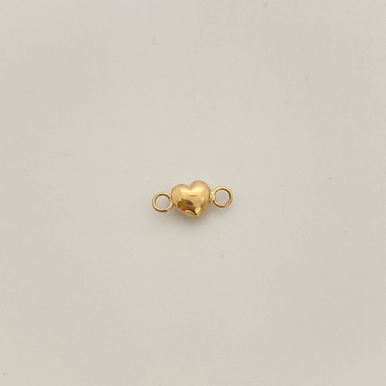 Herraje corazon inflado  Oro amarillo 18k 0,3 Gr / 0,5 Cm