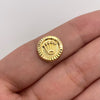 Herraje tambor rx diamantado Oro amarillo 18k 0,83 Gr / 1,2 Cm