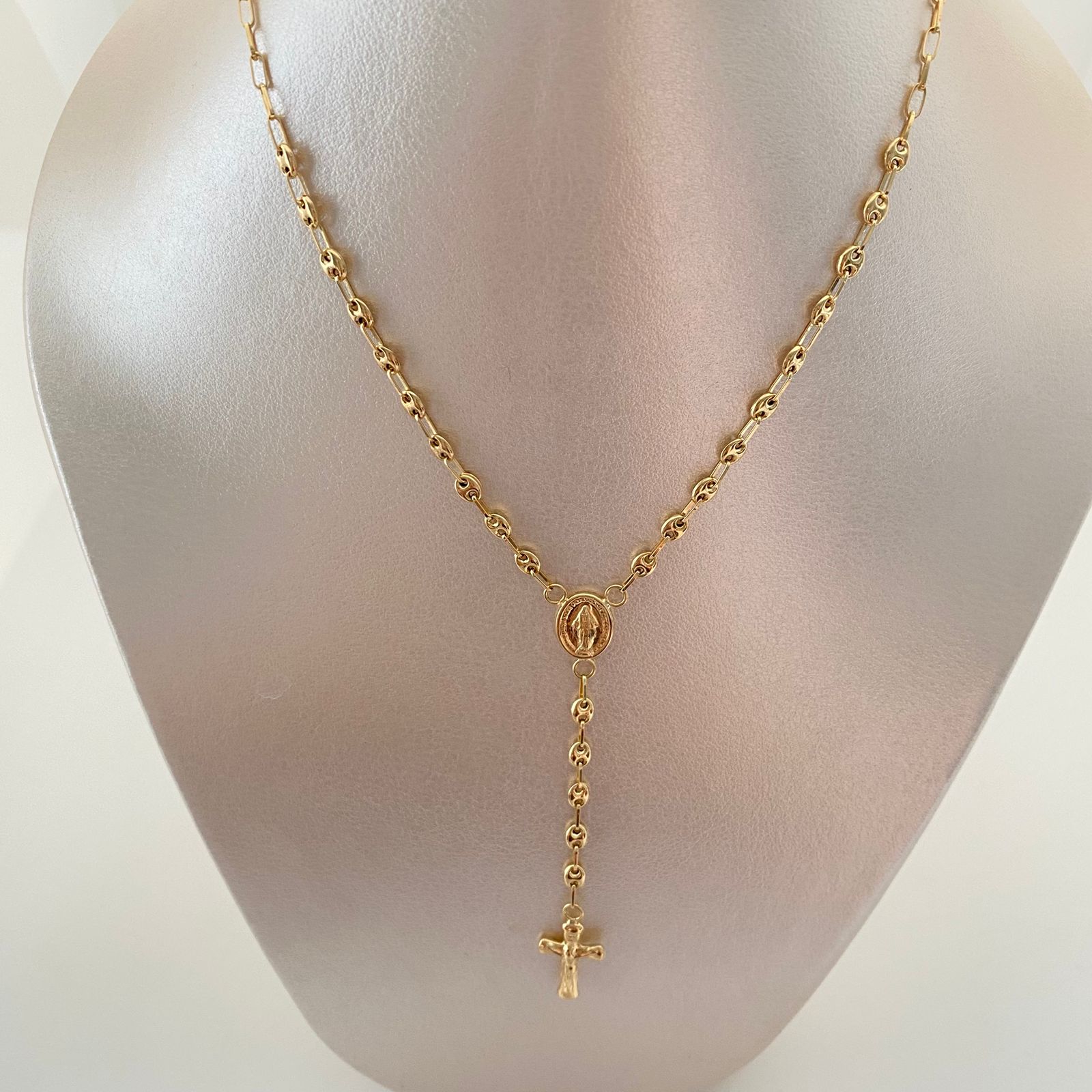 Rosario Gc liso Oro amarillo 18k 7,40 Gr / 3,5 mm / 60 Cm Broche 0,40