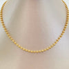 Cadena Militar Media Luna Oro amarillo 18k 13,30 Gr / 2,5 mm / 60 Cm Broche 0,30