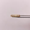 Anillo churumbela circones blancos Oro amarillo 18k / Talla 7 / 2,5 Gr / 2,35 mm