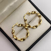 Candonga entorchada Oro amarillo 18k 2,53 Gr / 2,8 Cm