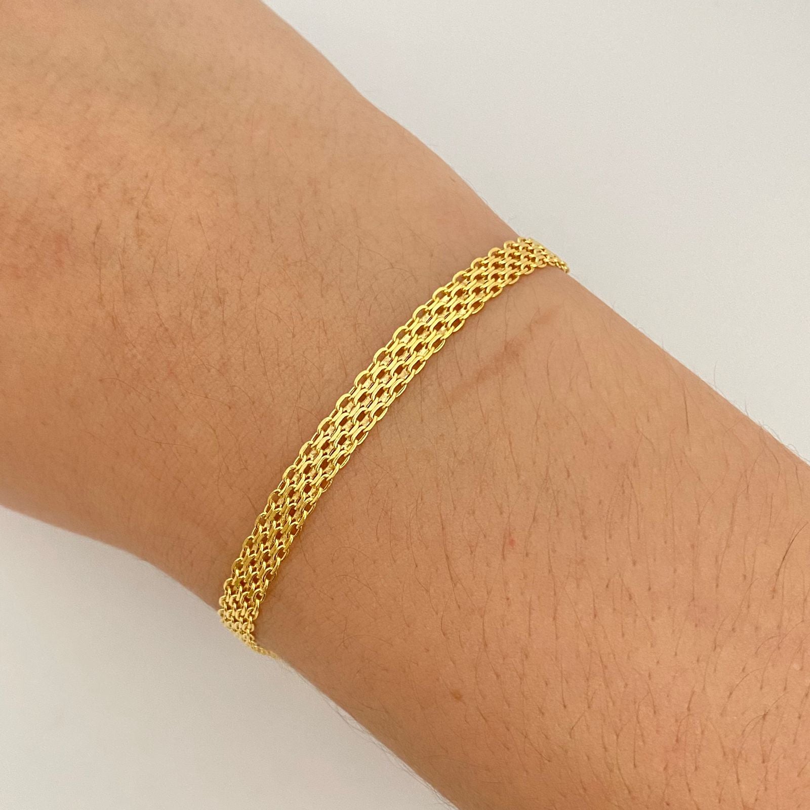 Pulso It chino Oro amarillo 18k +1 / 3,05 Gr / 4,7 mm / 19 Cm