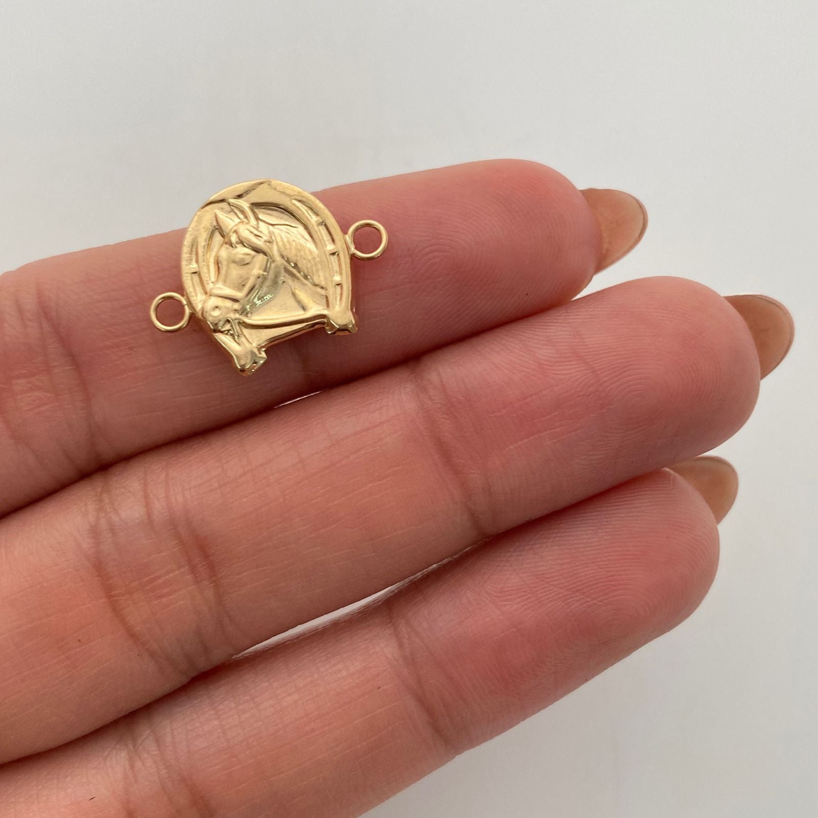 Herraje Herradura de Caballo Oro amarillo 18k 0,85 Gr / 1,7 Cm