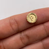 Herraje tambor letra p Oro amarillo 0,6 Gr / 1 Cm