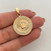 Dije corona rx con circones blancos Oro amarillo 18k 5,55 Gr / 22,25 mm / 3,1 Cm