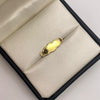 Herraje Placa nube lisa Oro amarillo 18k 0,44 Gr / 2,2 Cm