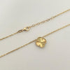 Cadena It trebol fondo diamantado Oro amarillo 18k +4 / 6,75 Gr / 1,4 mm / 45 Cm