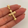Dije Cruz Cristo Oro amarillo 18k 1,5 Gr / 17,7 mm / 3,6 Cm