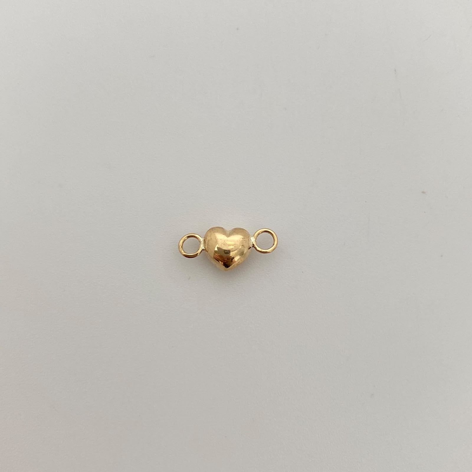 Herraje Corazon Inflado Oro amarillo 18k 0,3 Gr / 1 Cm