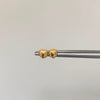 Topos corazon inflado borde punticos Oro amarillo 18k 0,45 Gr / 5 mm