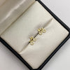 Topos Bicicletas circones blancos Oro amarillo 18k 1,25 Gr / 9,6 mm