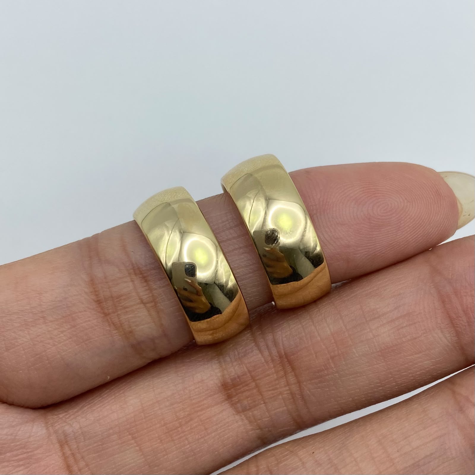 Candonga It lisa Oro amarillo 18k 2,8 Gr / 2 Cm