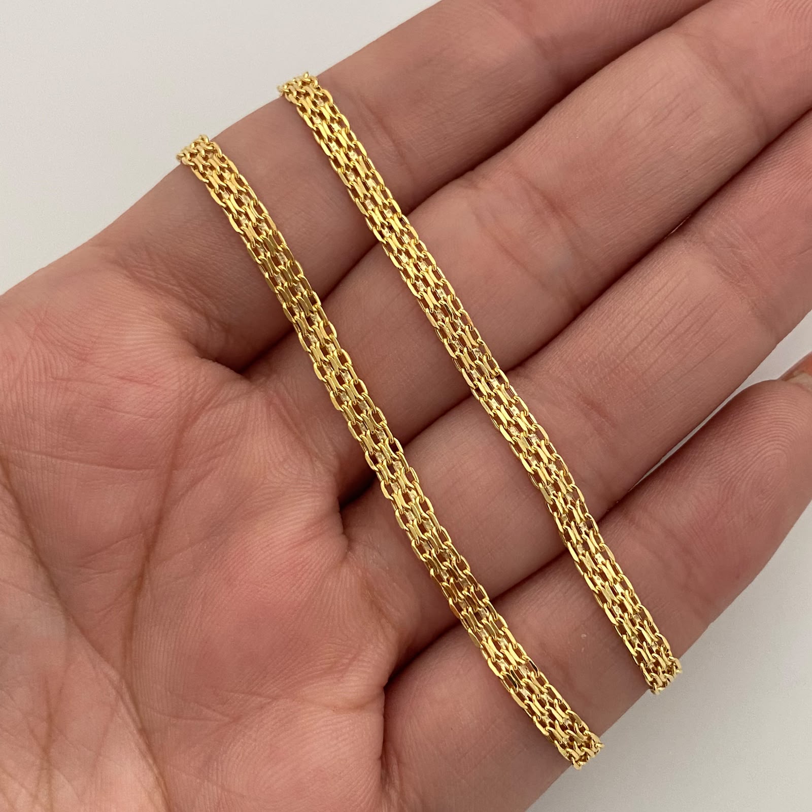 Cadena It China Oro amarillo 18k +1 / 4,6 Gr / 3,4 mm / 50 Cm