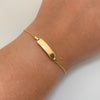 Pulso bebé It Placa Tejido Chinoo Oro amarillo 18k +1 / 2,1 Gr / 1,1 mm / 15 Cm