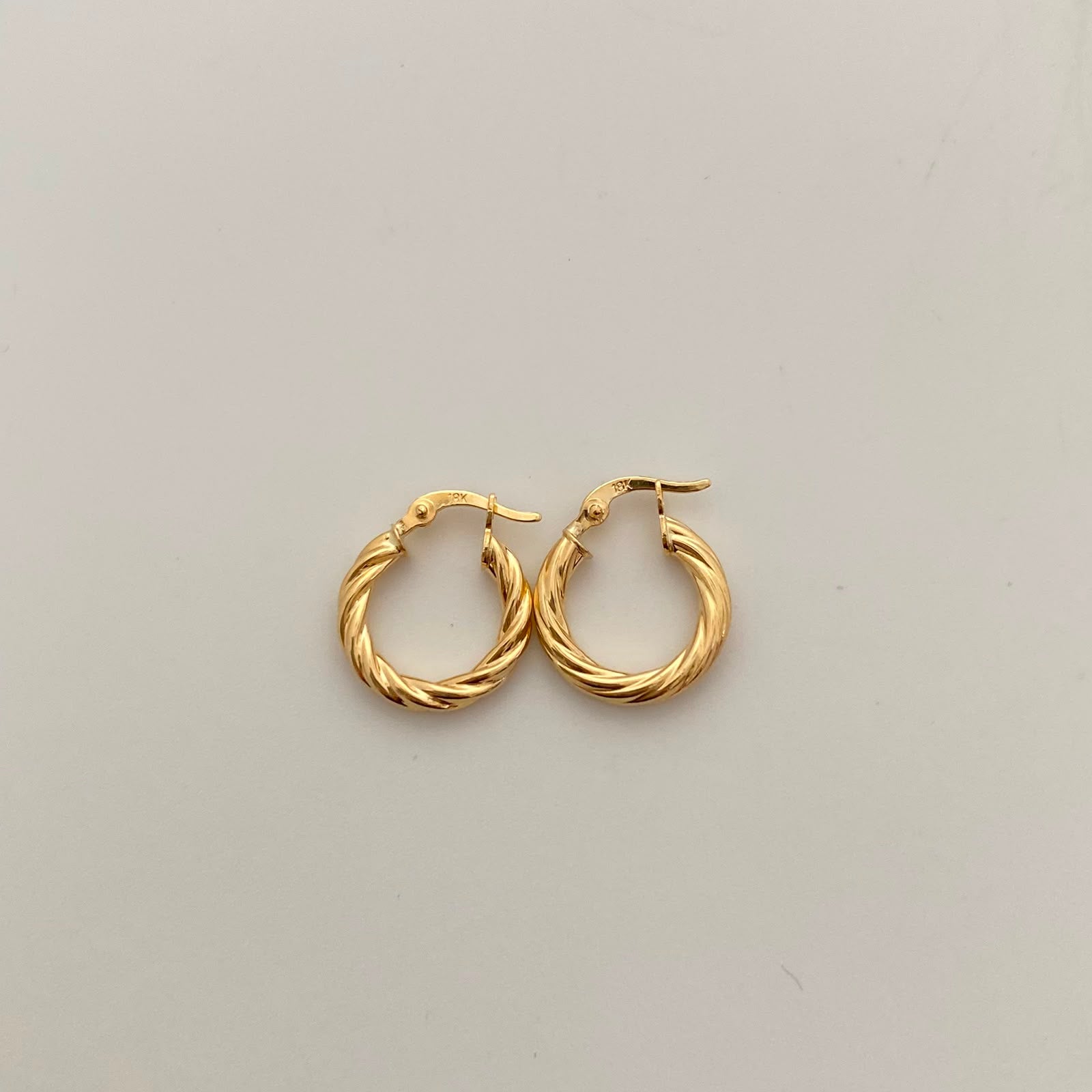 Candonga Entorchada Oro amarillo 18k 1,45 Gr / 1,7 Cm