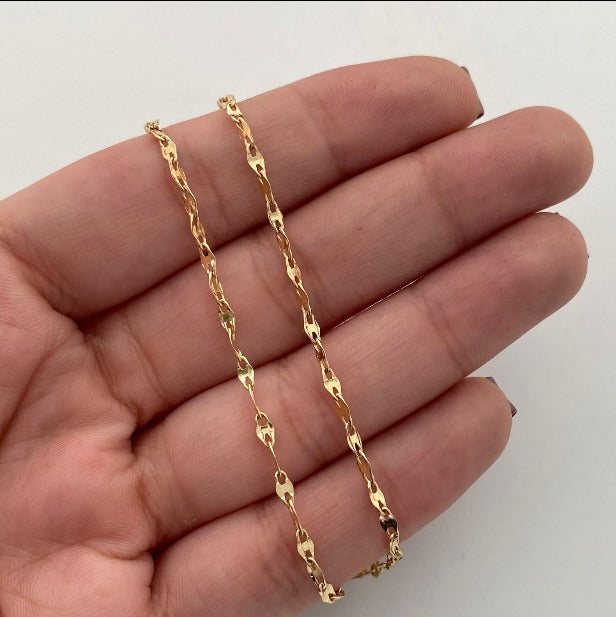 Cadena It escalera Oro amarillo 18k 1,75 Gr / 2,4 mm / 60 Cm