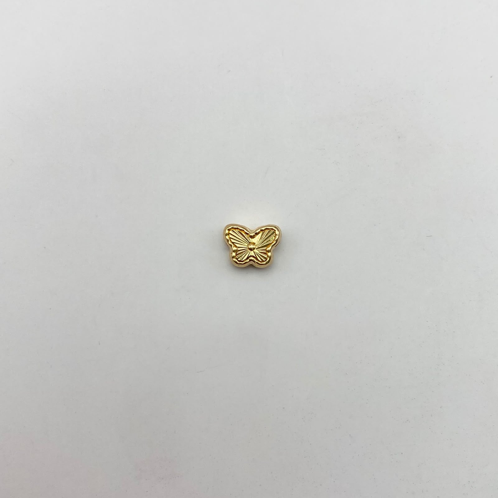 Herraje pasador mariposa diamantada Oro amarillo 0,4 Gr / 1,6 Cm