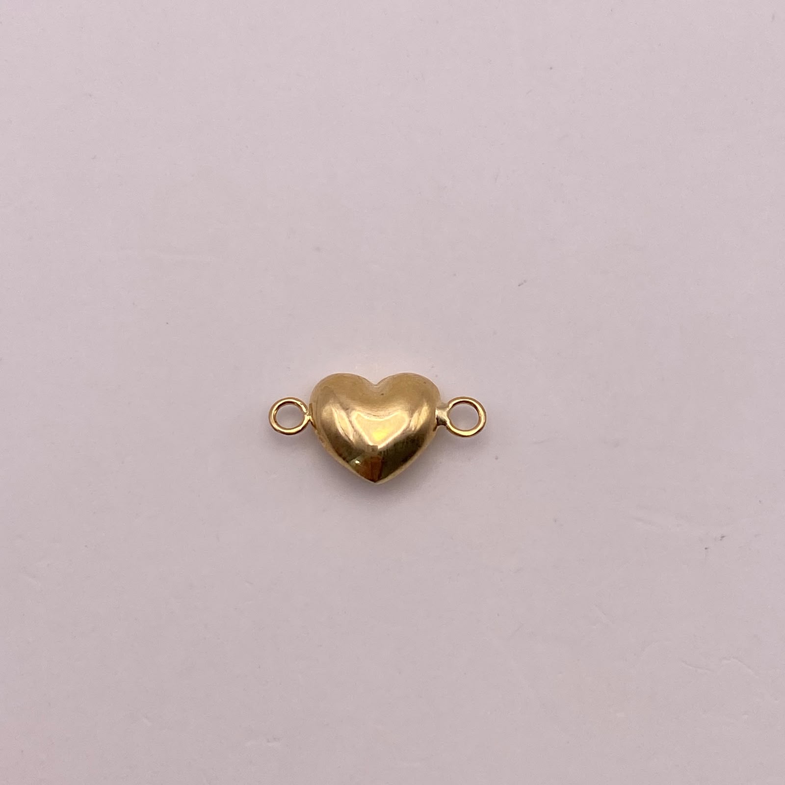 Herraje corazón inflado Oro amarillo 18k 0,61 Gr / 1,5 Cm