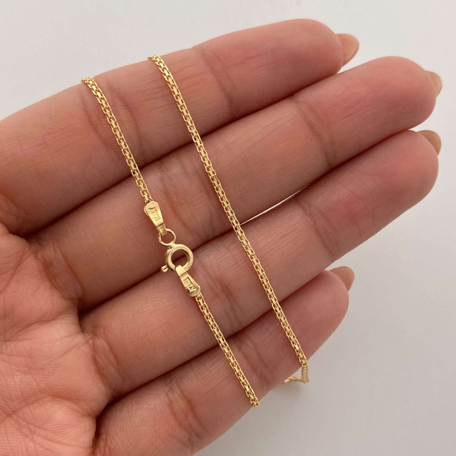 Cadena It Mini China Oro amarillo 18k +1 / 2,05 Gr / 1,3 mm / 40 Cm