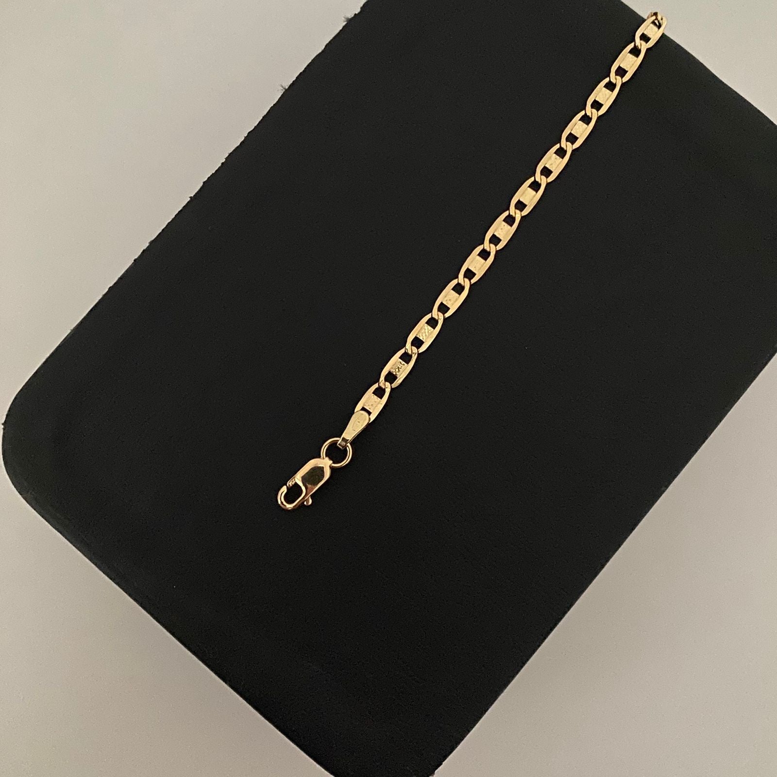 Pulso It plano diamantado Oro amarillo 18k +1 / 1,80 Gr / 2,9 mm / 19,5 Cm