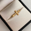Herraje Cruz Cristo Oro amarillo 18k 0,45 Gr / 2,1 Cm