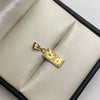 Dije dolar Oro amarillo 18k 0,65 Gr / 6,5 mm / 2,5 Cm