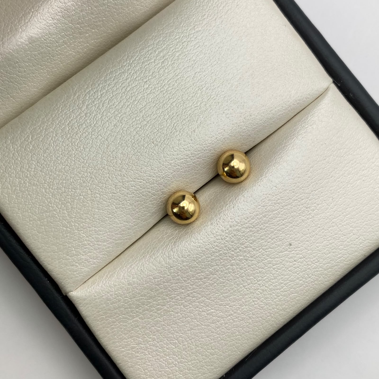 Topos bola lisa 6mm Oro amarillo 18k 0,65 Gr