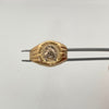 Anillo Herradura de Caballo Oro amarillo y Oro blanco 18k / Talla 11 / 3,25 Gr / 4,3 mm