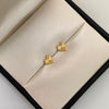 Topos Corazon Diamantado Oro amarillo 18k 0,45 Gr / 6,9 mm
