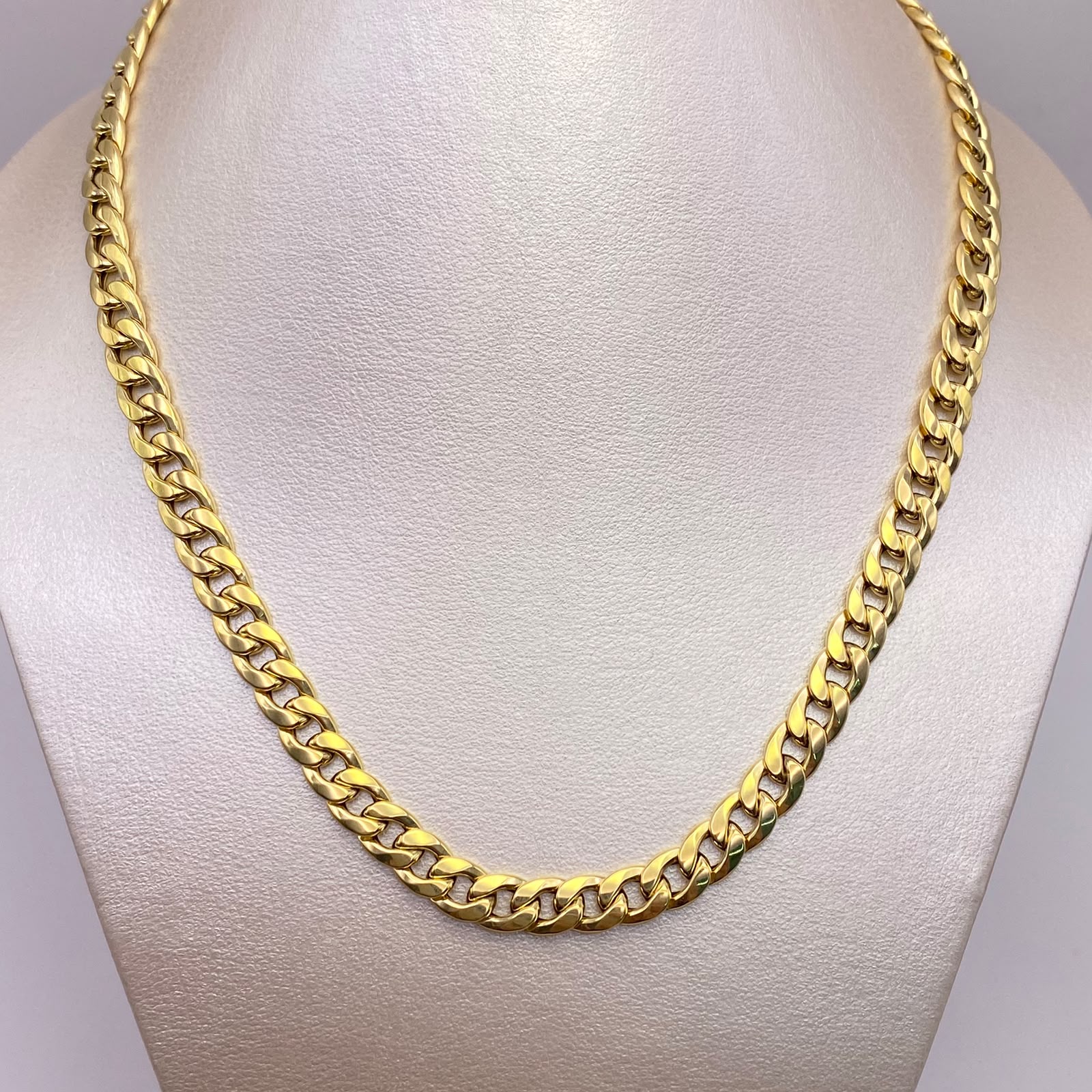 Cadena It Cubana inflada Oro amarillo 18k +1 / 15,04 Gr / 6,7 mm / 60 Cm