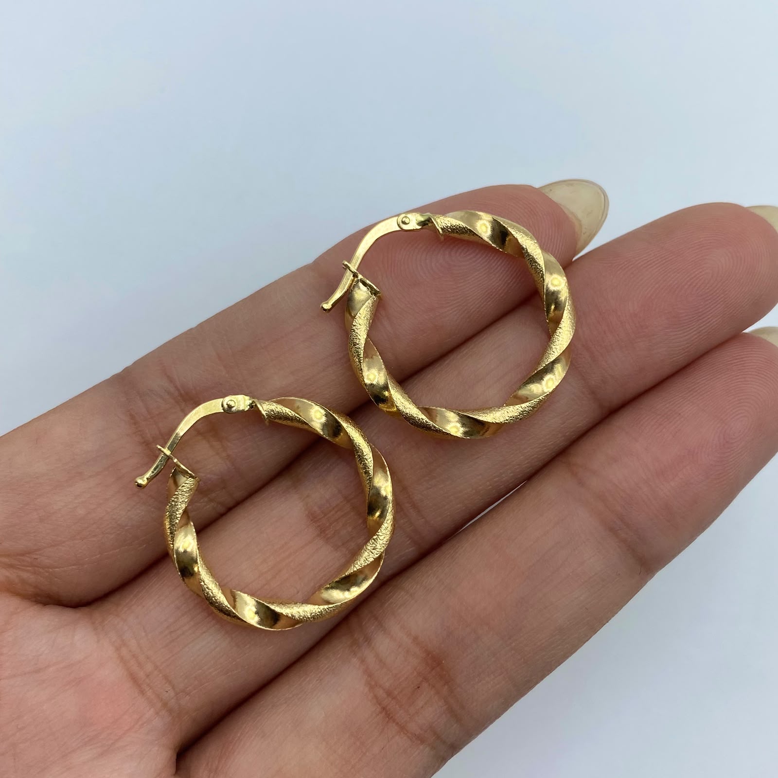 Candonga It entorchada Oro amarillo 18k 1,8 Gr / 2,2 Cm