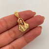 Dije Jesus Silueta Tres oros 18k 3,5 Gr / 13,8 mm / 2,7 Cm