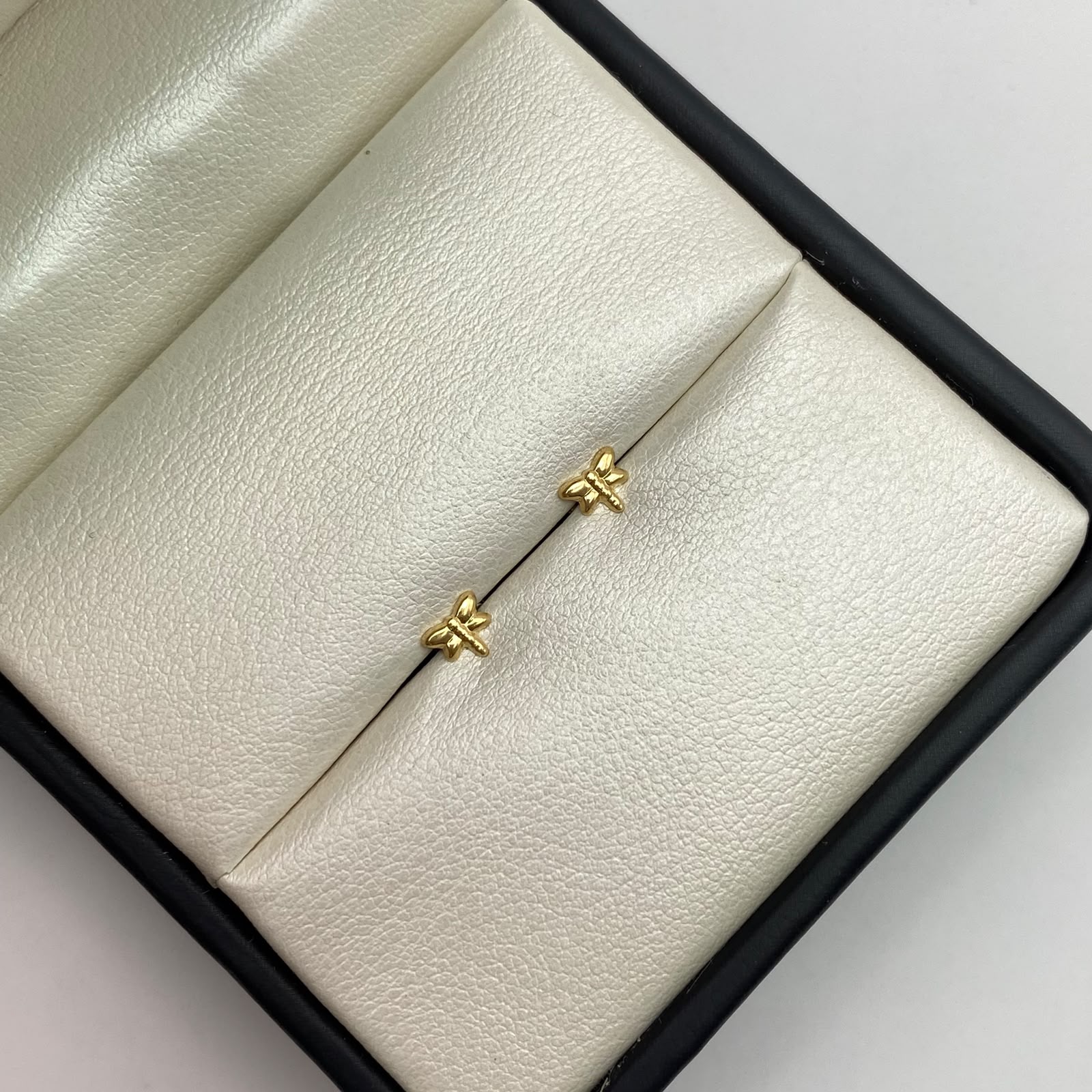 Topos Mini libelula Oro amarillo 18k 0,45 Gr / 5 mm