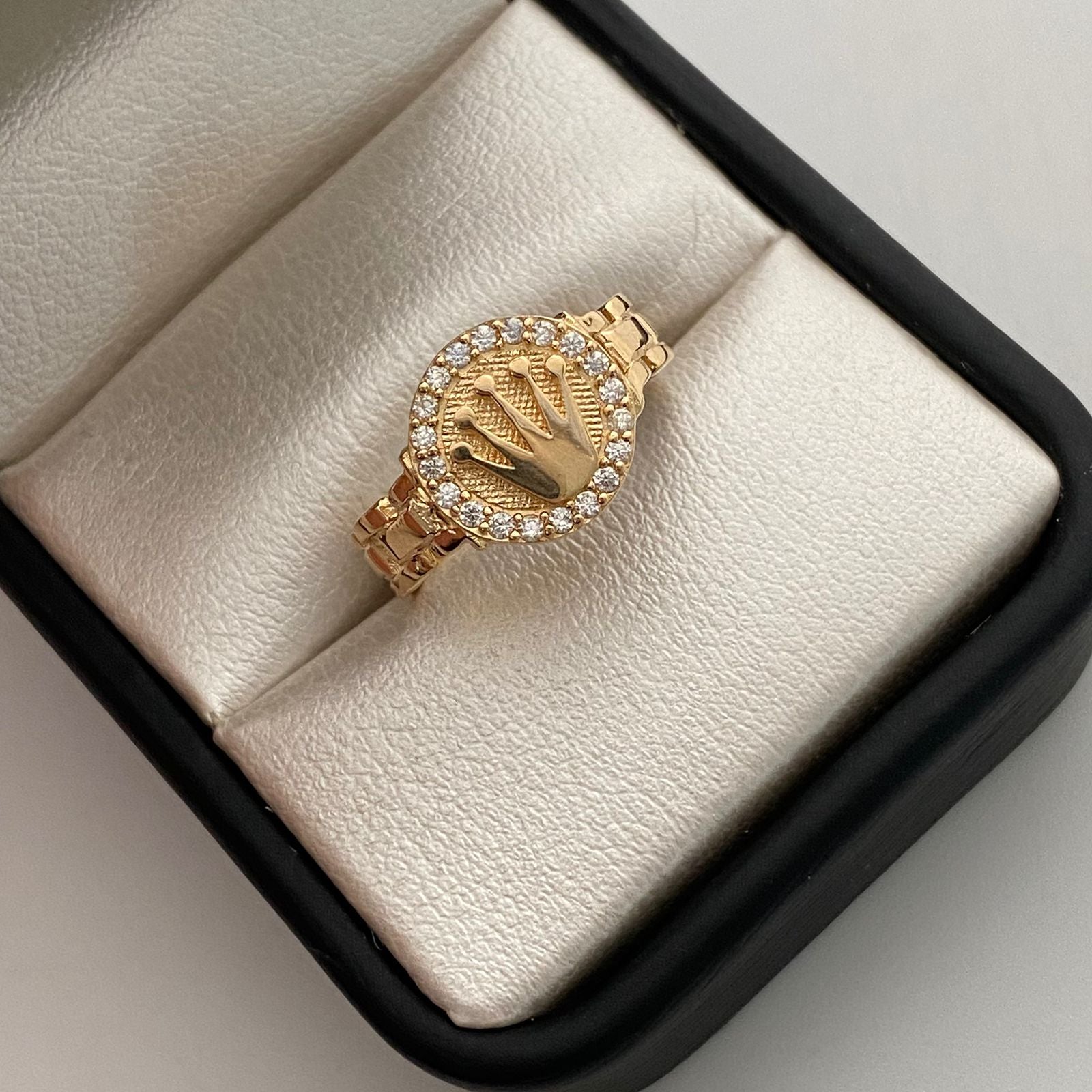 Anillo Corona Rx Casting Oro amarillo 18k / Talla 7 / 4 Gr / 4,6 mm