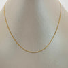 Cadena It Plana Diamantado Tres oros 18k 2,15 Gr / 1,5 mm / 50 Cm