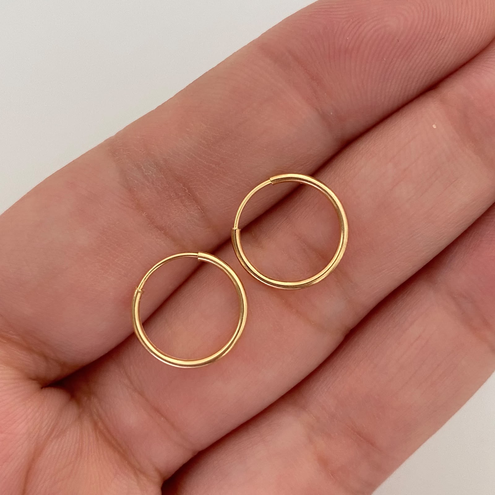 Candonga Imperdible Oro amarillo 18k 0,6 Gr / 1,2 Cm