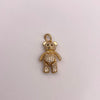 Dije Oso articulado circones blancos Oro amarillo 18k 4,42 Gr / 13,8 mm / 2,4 Cm