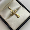 Dije Cruz Cristo Oro amarillo 18k 1,5 Gr / 14,6 mm / 2,7 Cm