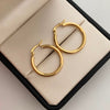 Candonga Lisas Oro amarillo 18k 2,3 Gr / 2,3 Cm