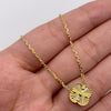 Cadena It rollon trebol diamanttado Oro amarillo 18k 5,03 Gr / 0,9 mm / 45 Cm