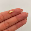Herraje Cruz Oro amarillo 18k 0,2 Gr / 1,4 Cm