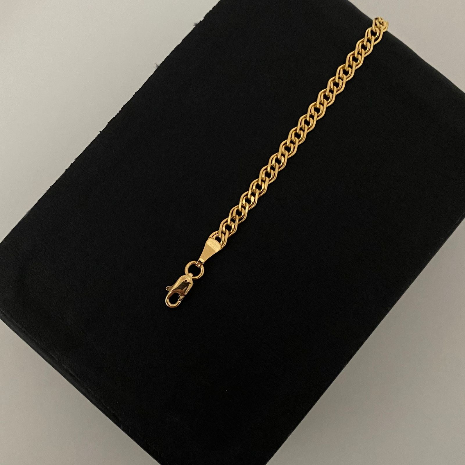 Pulso It aro doble Oro amarillo 18k +1 / 2,55 Gr / 3,7 mm / 19 Cm