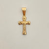 Dije cruz cristo diamantado Oro amarillo 18k 0,9 Gr / 3 Cm