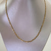 Cadena It Plana Diamantada Tres oros 18k 9,9 Gr / 3,4 mm / 60 Cm