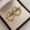 Candonga Entorchada Oro amarillo 18k 1,45 Gr / 1,8 Cm